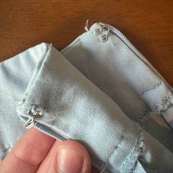 Fun Spring /Summer Light Blue Scalloped Shorts - Picture 9 of 10